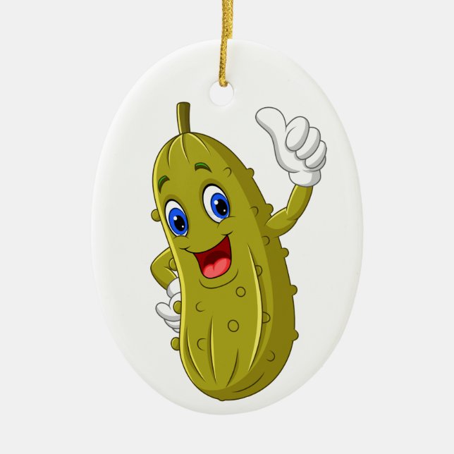 Julpickle Legend Ceramic Ornament (Framsidan)