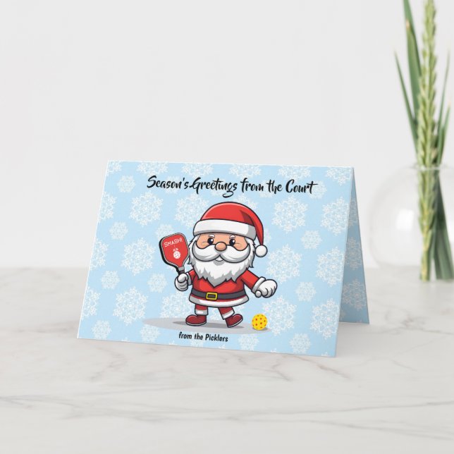 Julpickleball Helgkort (Framsida)