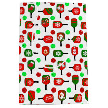 Julpickleball Red Grönt Paddles Bollar X-Mas