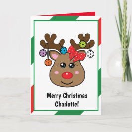 Julpickleball Reindeer har vikt Kort