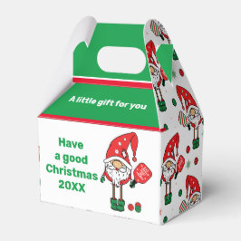 Julpickleball Santa gable Favor Box Presentaskar