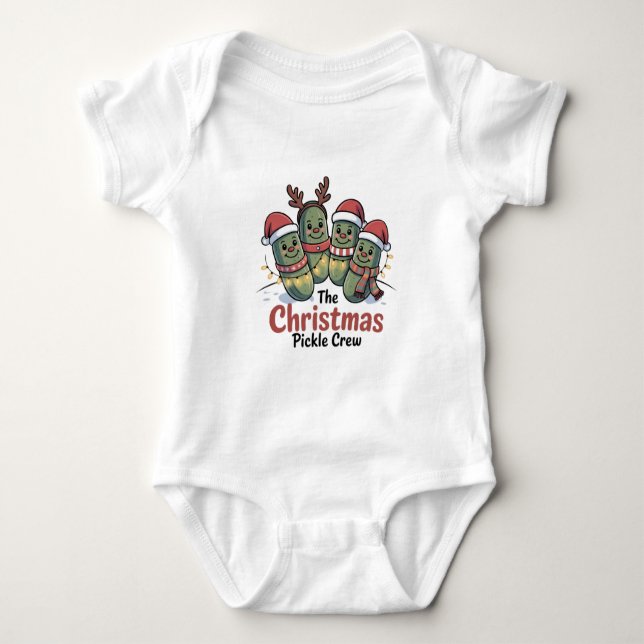 Julpicklegruppen Pickle Älskare Santa Xmas T Shirt (Framsida)