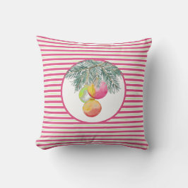 Julpillers unika färgade vattenfärg kudde