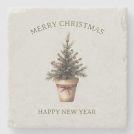 Julpinecon träd rustik helgdag anpassningsbar stenunderlägg