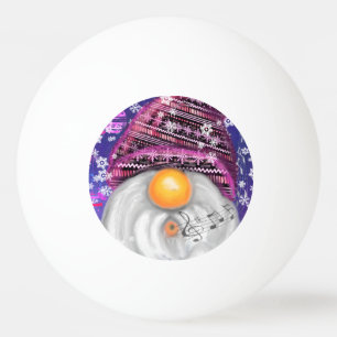 Julping Pong Boll Gnome i Lila Hat