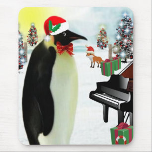 Julpingvin Mousepad Musmatta