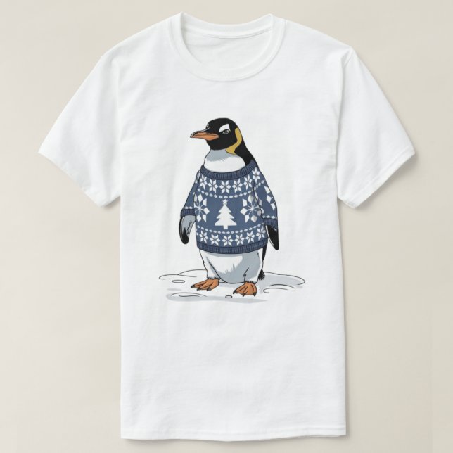 Julpingvin T Shirt (Design framsida)