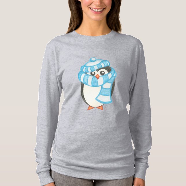 Julpingvin T-Shirt (Framsida)