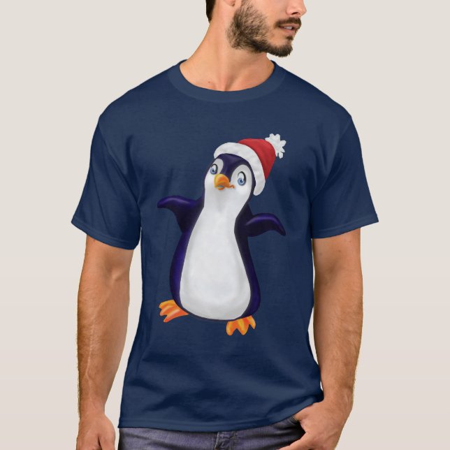 Julpingvin Tee Shirt (Framsida)