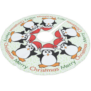 Julpingvingod jul julgransmatta borstad polyester