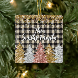 Julpinne och Glitter-familjen Namn Julgransprydnad Keramik