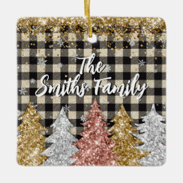 Julpinne och Glitter-familjen Namn Julgransprydnad Keramik