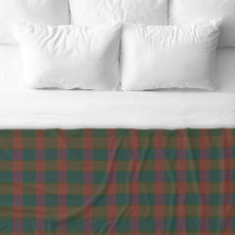 Julpinne/Tartan Red & Grönt Fleece Blanket