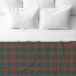 Julpinne/Tartan Red & Grönt Fleece Blanket