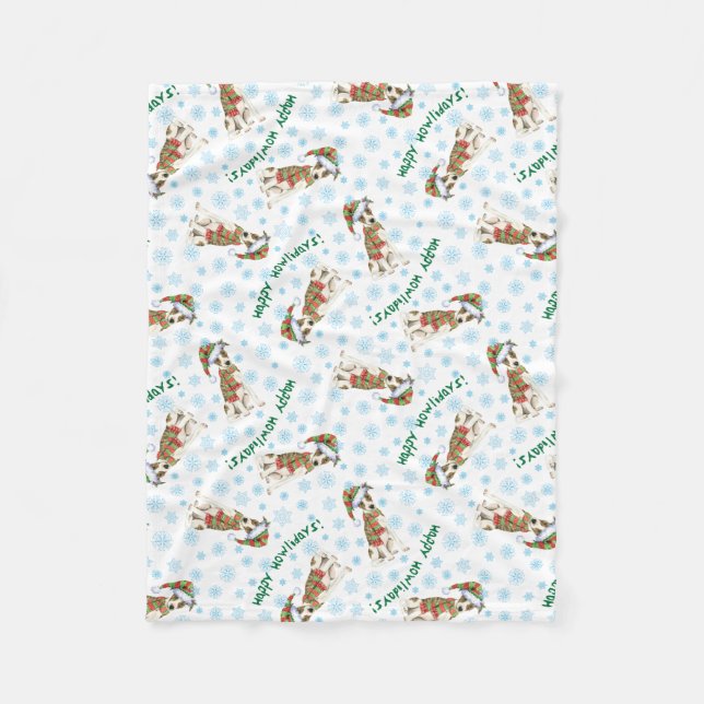 Julpiskor Fleecefilt (Framsidan)