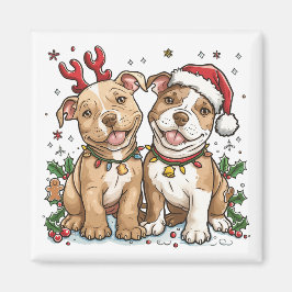 Julpit Bull Dogs Magnet
