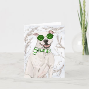 Julpit Bull och Botaniskt Gräs Helgkort