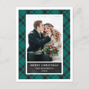 Julpjäs Grönt och svart två foto Helg Vykort