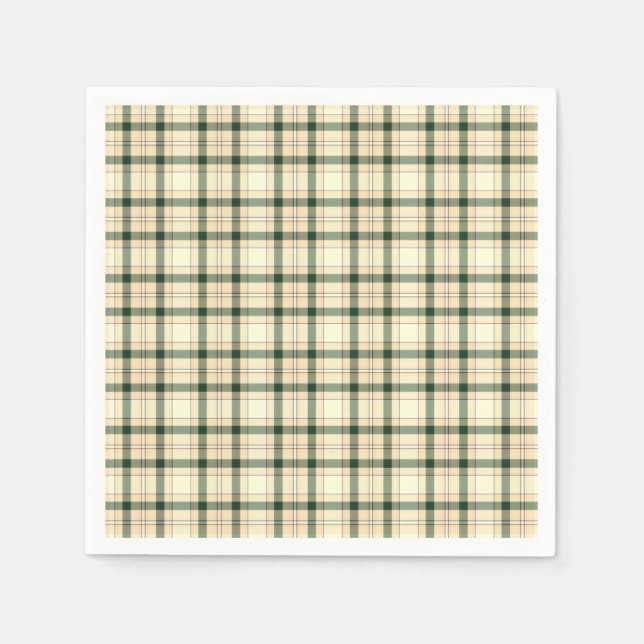 Julplagt 16-PAPPRA PARTY NAPKINS Pappersservett (Framsidan)