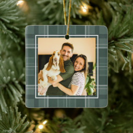 Julplaid en bild sagegrön jul julgransprydnad keramik