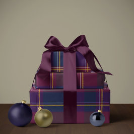 Julplaid klassisk semester enkel presentpapper