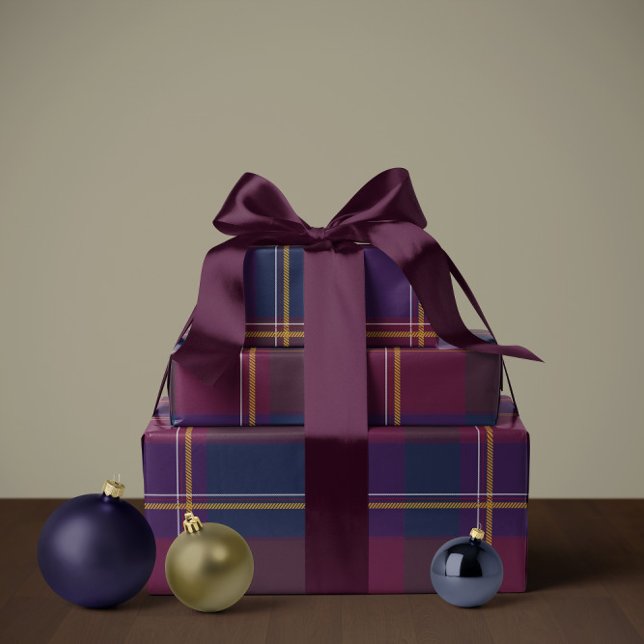 Julplaid klassisk semester enkel presentpapper (Skapare uppladdad)
