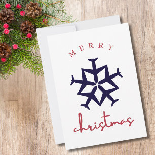 Julplan Snowflake Photo Funny Aviation Julkort