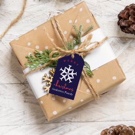 Julplan Snowflake Photo Funny Aviation Presentetikett