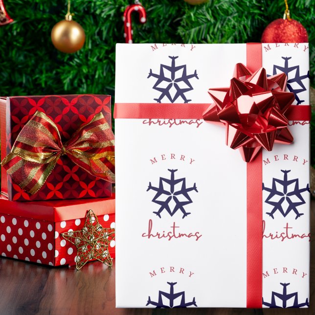 Julplan Snowflake Photo Funny Aviation Presentpapper (Skapare uppladdad)