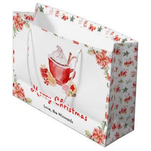 Julplaskar och kakao Röda glada jul