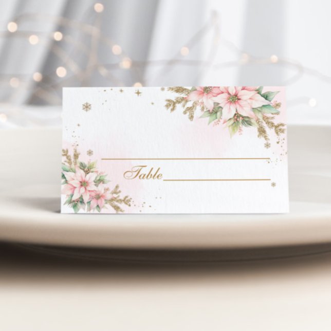Julplatskort rosa snöflingor kort (Skapare uppladdad)