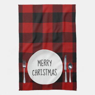 Julplatta på Buffalo Play Kitchen Towel Kökshandduk