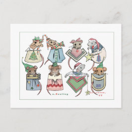 Julpocket Mice Vykort