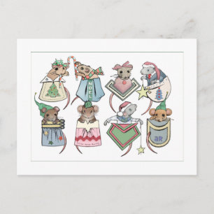 Julpocket Mice Vykort