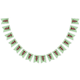Julpoinsetta buntbanderoll vimplar