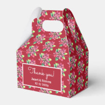 Julpoinsettia bröllopsgåva låda
