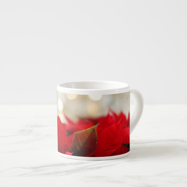Julpoinsettia Espressomugg (Framsida höger)