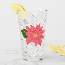 Julpoinsettia i rosa
