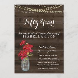 Julpoinsettia jubileumsfest inbjudan