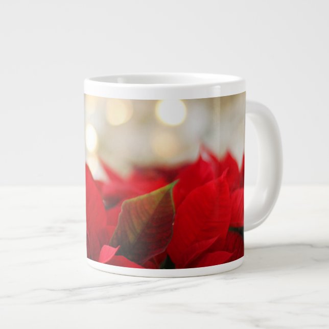 Julpoinsettia Jumbo Mugg (Framsida höger)