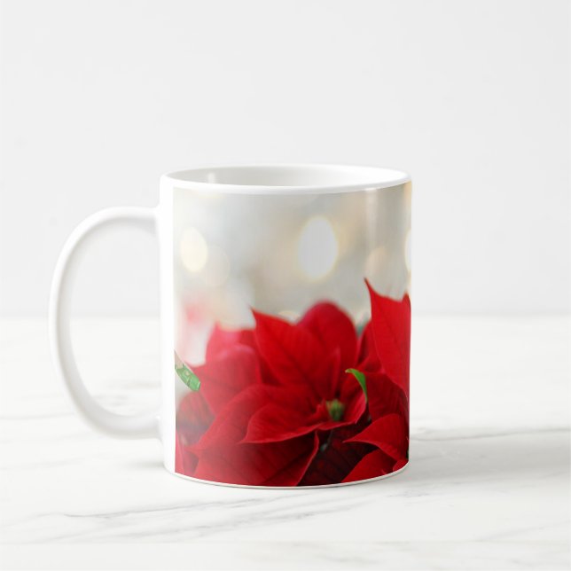 Julpoinsettia Kaffemugg (Vänster)