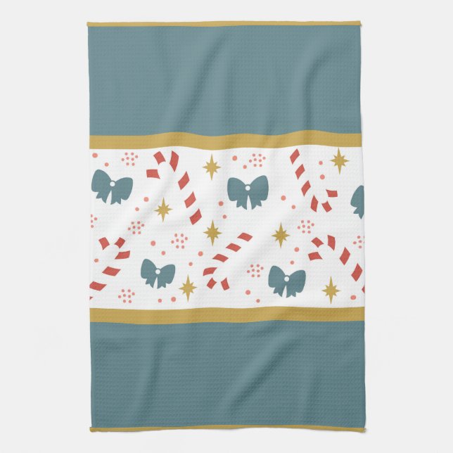 JulPolkagrisar Kökshandduk (Vertikal)