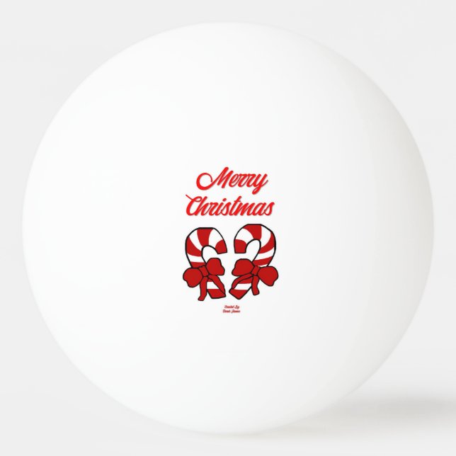 JulPolkagrisar Ping Pong Boll (Framsidan)