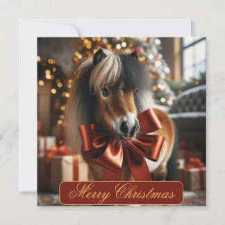 Julponny  julkort
