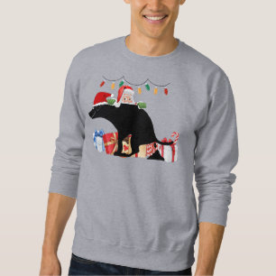 Julpoping-Hund Lång Ärmad Tröja