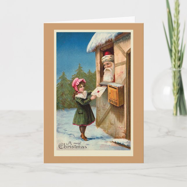 Julpost, julkort helgkort (Framsida)