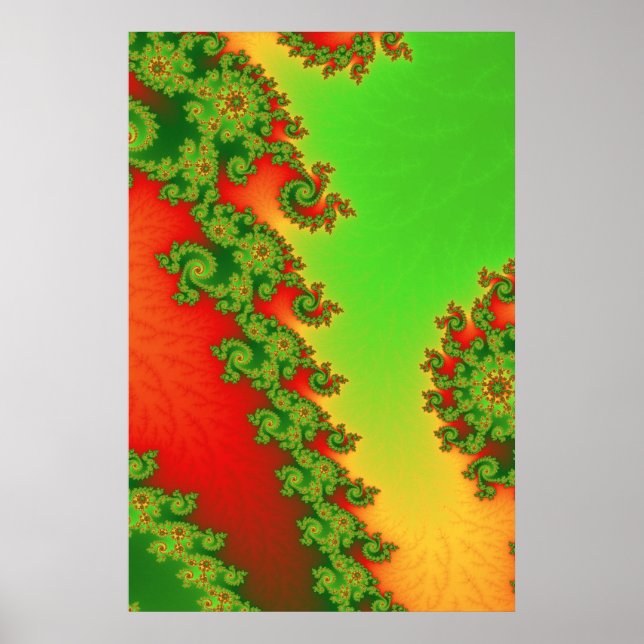 JulPoster Med Linjer Poster (Framsidan)