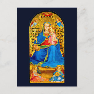 Julpostkort med madonna och barn vykort