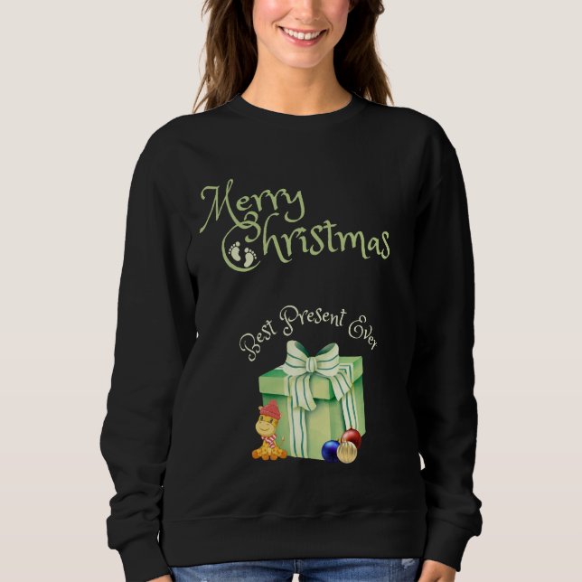 Julpregancy Mamma, bästa nutid någonsin T Shirt (Framsida)