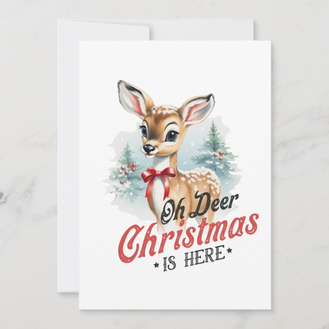Julpresent Åh Älg Julen Är Här (Framsida)